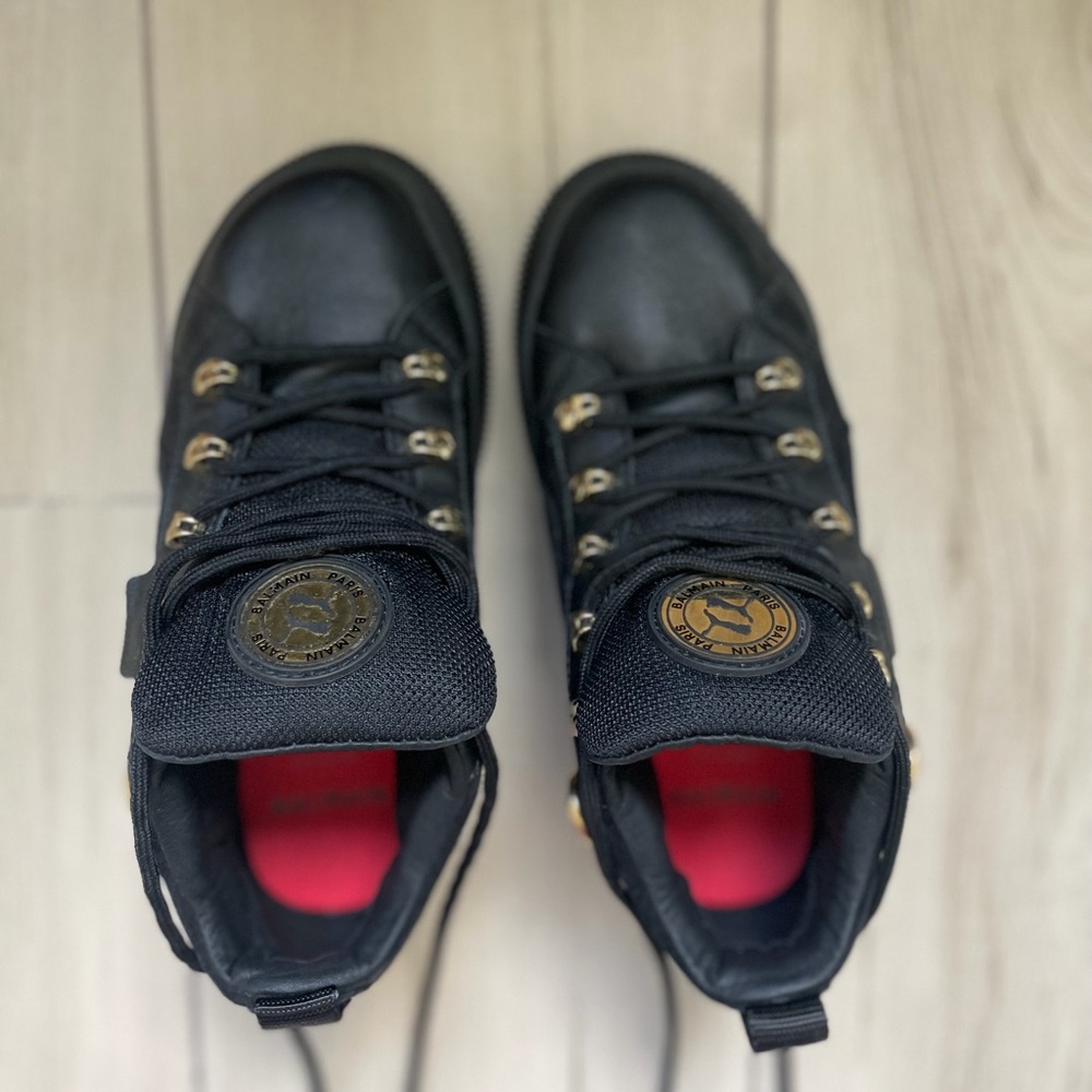 Puma Deva X Balmain Black and Gold Women's Sneakers
